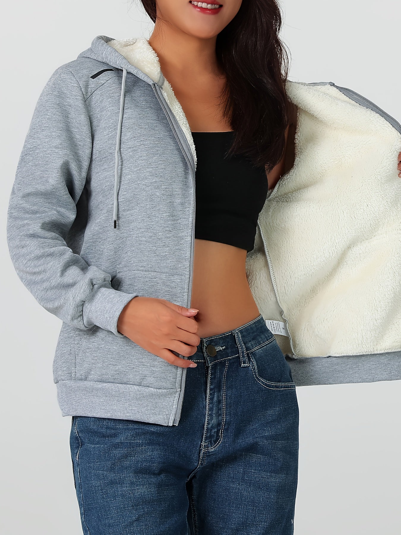 Կանացի ծանր ձմեռային բաճկոն - Ջերմամեկուսացված սառը եղանակի բաճկոն՝ ամբողջական կայծակաճարմանդով, մեծ առջևի գրպաններով - Մանուշակագույն վերնազգեստ առօրյա և պաշտոնական միջոցառումների համար - Ոչ ձգվող պոլիեսթերային գործվածք - Հեշտ խնամքի կանացի վերնազգեստ,