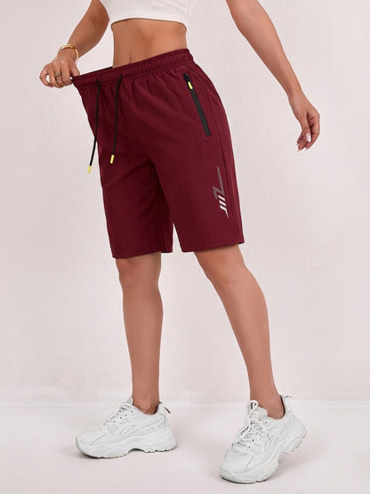 Women’s Lightweight Summer Bermuda Shorts with Drawstring Waist