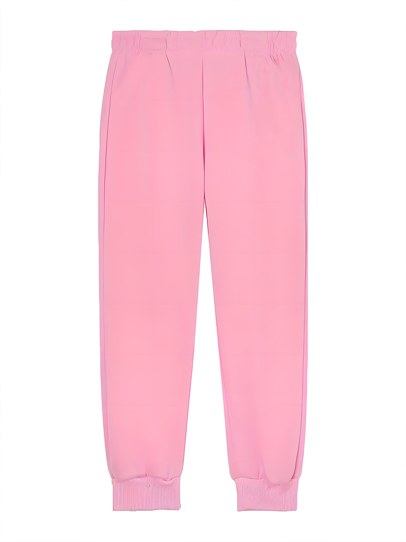 2pcs Girls & Boys Winter Warm Pink Hoodie & Pants Set - Bright Pink Christmas & New Year Outfit with Santa Reindeer Snowman Print, Elastic Waist Matching Sweatsuit for Kids 6-12 Years (Height 120-160cm), Boys & Girls Clothing