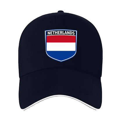 Netherlands Flag Baseball Cap with Adjustable Fit - Lightweight Polyes