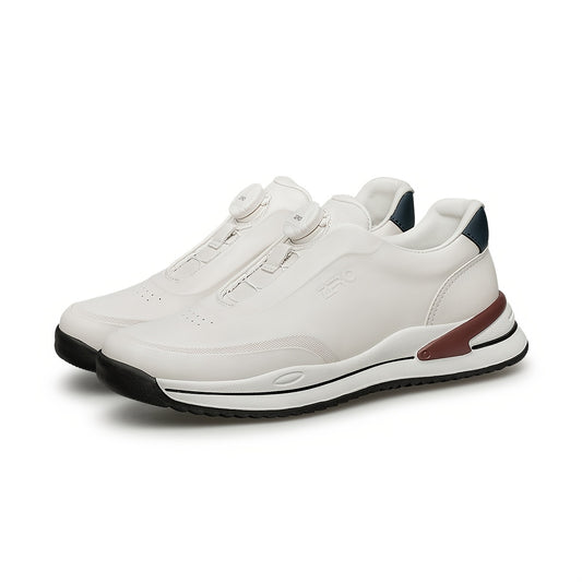 Men's Lightweight Casual Leather Shoes with Cushioning Slip-On