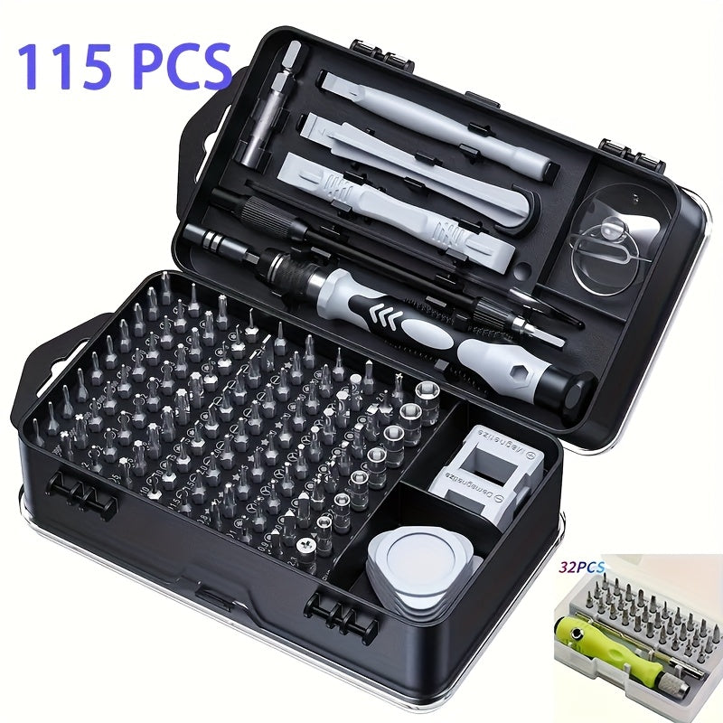 292.1cm 2.54 | 81.28cm 1 Precision Screwdriver Set | Magnetic Bits | Anti-Slip Ergonomic Handle | Suitable for Phones, Computers, Watches