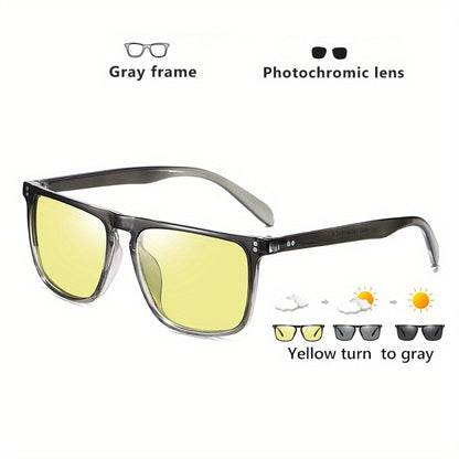 Photochromic Full Rim Sunglasses for Men and Women, UV Protection