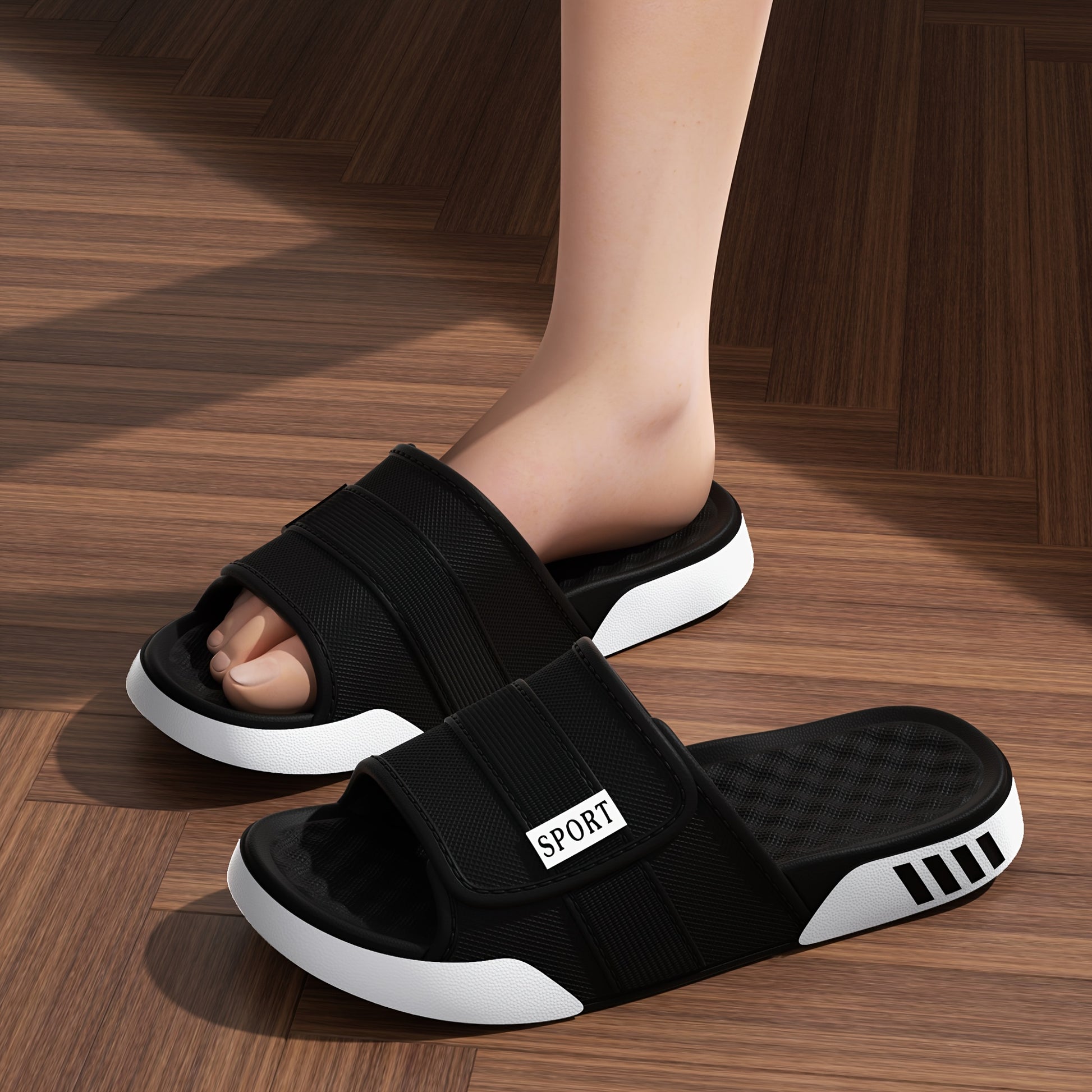 Men's New Summer Slides | EVA 1pc Molding Non-Slip Breathable Multi-Color for Beach Home Vacation - ayq