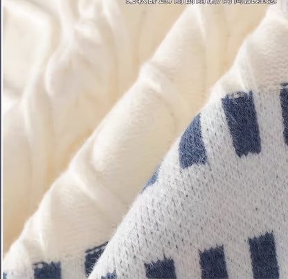 Նոր տղամարդու սվիտեր աշնան և ձմռան համար, խիտ և բազմակողմանի տրիկոտաժ դեռահասների համար, որը ներկայացնում է նորաձև զույգերի ոճը