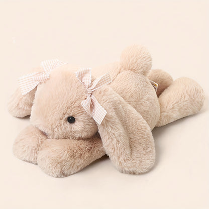 35cm/13.77in Soft Stuffed Bunny Plush Toy Suitable for Kids - Cute Lop Jimny Rabbit Doll with Long Ears, Huggable Bedtime Companion, Birthday Gift for Girls Room Decor, Travel & Accessory (Plush Toy)