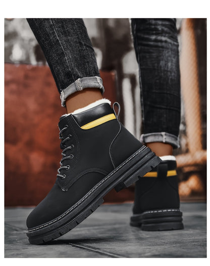 Plus Size Men's Snow Boots, -Lined Warm Shoes,Walking Boots, Winter Shoes Men, Snowboard Boots, Mens Hiking Boots, Mens Winter Shoe, Warm Shoes for Men, Mens Boots for Winter,Cold Weather Boots, Stylish Winter Footwear, Warm