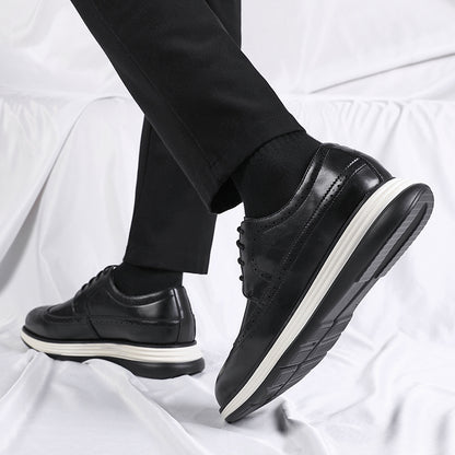 Brooke Lightweight Layered Platform Oxford Lace-Up Shoes