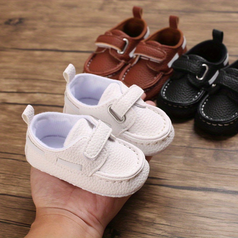 Casual Comfortable Sneakers With Hook And Loop Fastener For Baby Boys And Girls, Lightweight Non Slip Walking Shoes For Indoor Outdoor, All Seasons