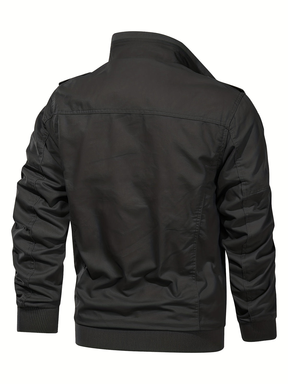 Men's Tactical Cargo Jacket with Multiple Pockets for Fall