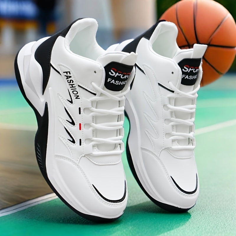 Men's White High-Top Lightweight Outdoor Sports Shoes