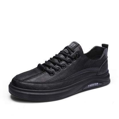 Men'S Casual Sports Shoes | Black Non-Slip Sneakers with Elastic Band Closure, Low Top Design for Spring/Fall Season - ayq
