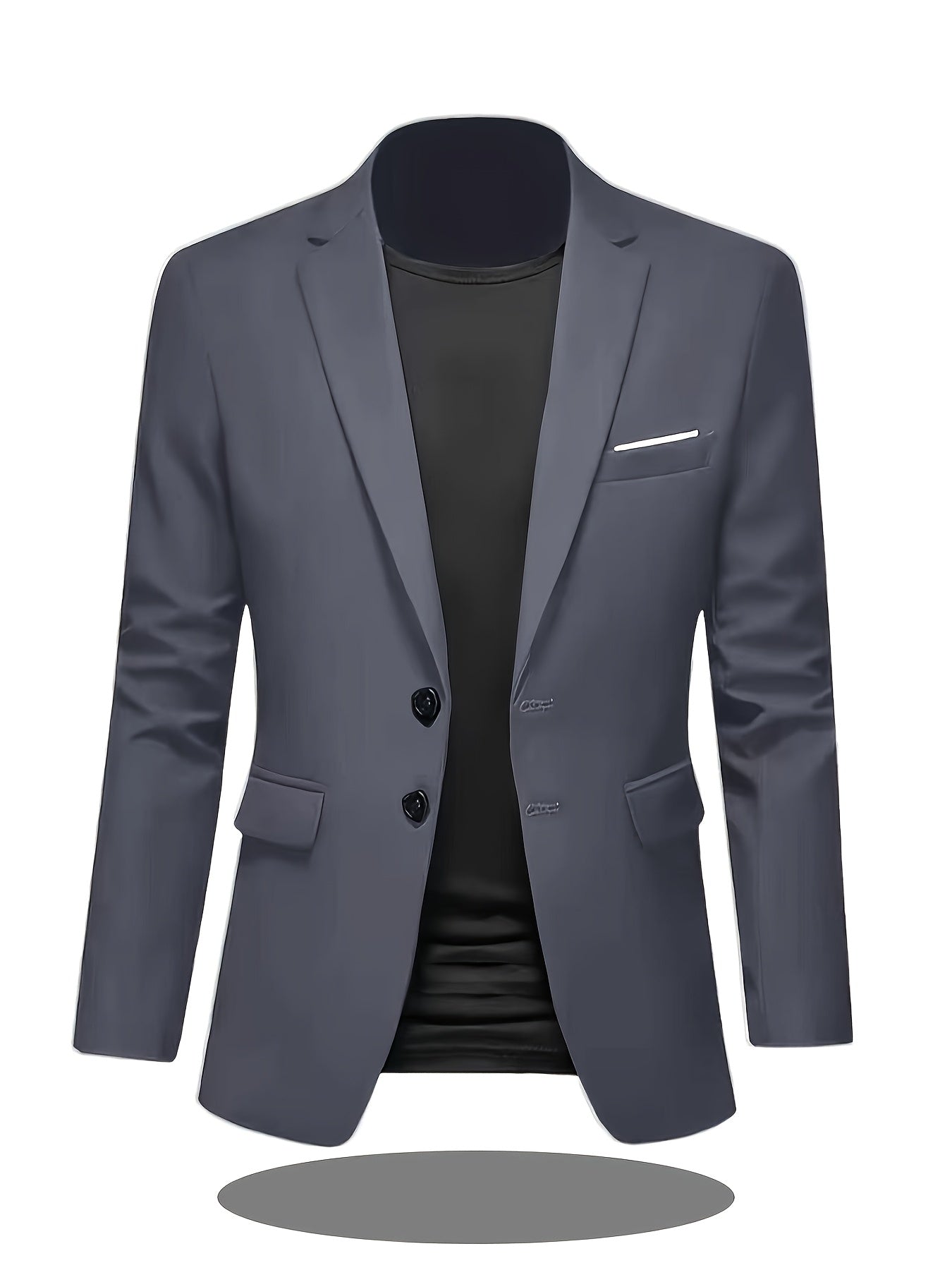 Men's Slim Fit Notch Lapel Suit Jacket for Business & Casual