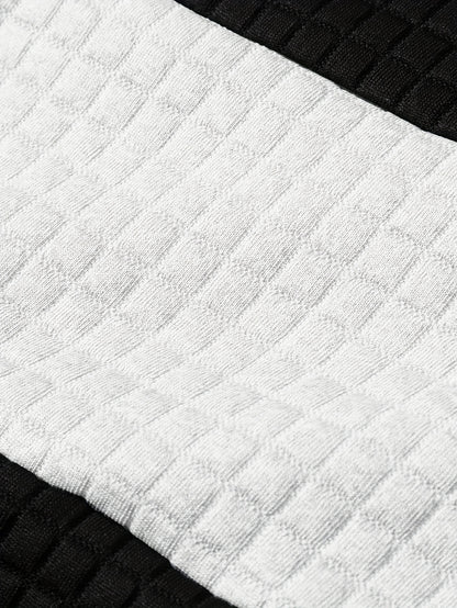 Նորաձև գլխարկով սվիտեր | Տղամարդու առօրյա սվիտեր թեթևակի ձգվող գործվածքից, երկար թևքերով, գրպանային դետալներով, միագույն նախշերով՝ գարուն/աշուն