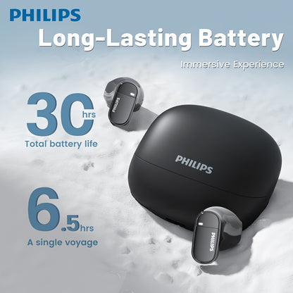 PHILIPS True Wireless ականջակալներ՝ հարմարավետ iPhone/Android-ի համար, ներկառուցված միկրոֆոնով անլար ականջակալներ, անլար ականջակալներ TAT2169