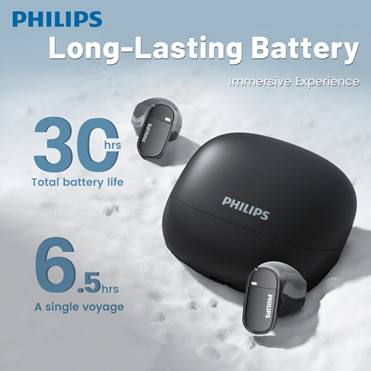 PHILIPS True Wireless ականջակալներ՝ հարմարավետ iPhone/Android-ի համար, ներկառուցված միկրոֆոնով անլար ականջակալներ, անլար ականջակալներ TAT2169