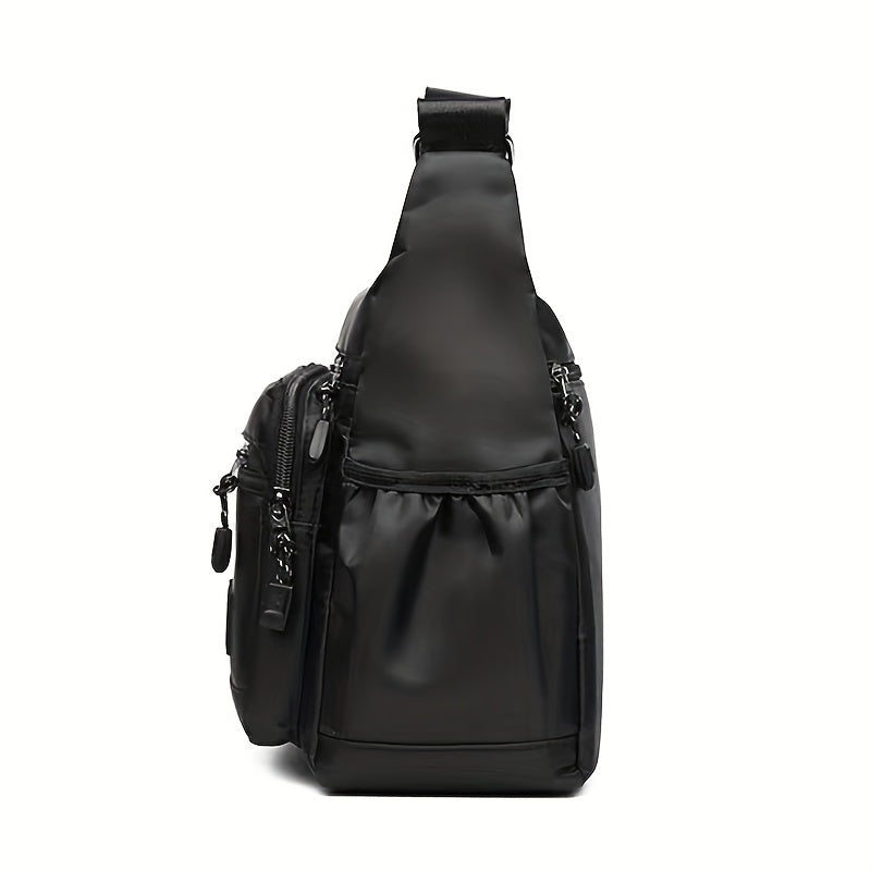 New Men's bag Casual crossbody bag Shoulder bag Business Travel bag Men [Strap style random, random alphabet]