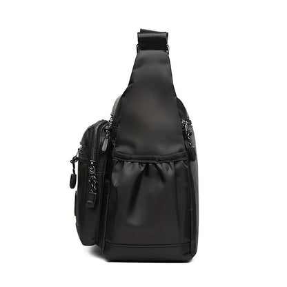 New Men's bag Casual crossbody bag Shoulder bag Business Travel bag Men [Strap style random, random alphabet]