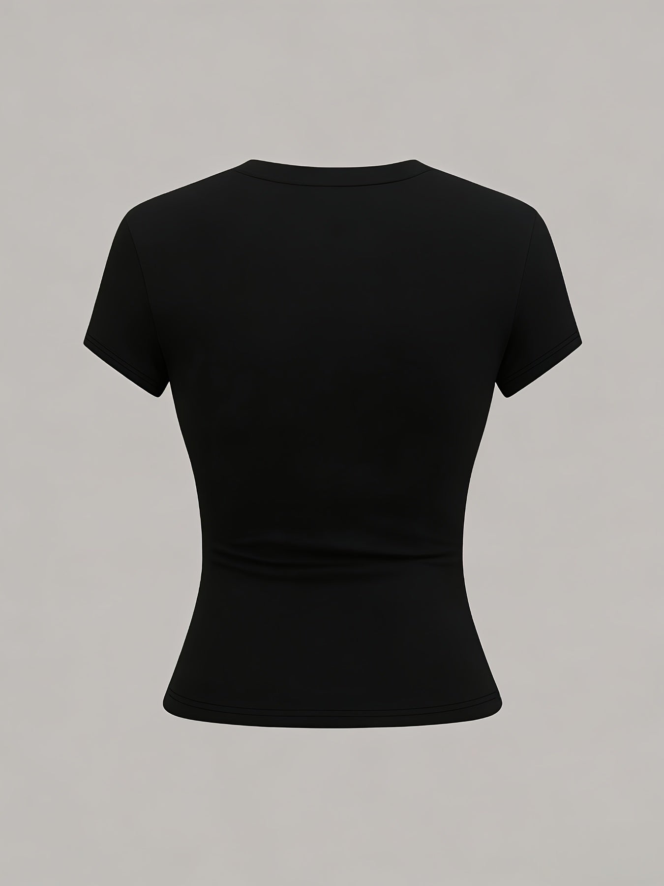 Slim Fit Believe Letter Graphic T-Shirt, Comfortable & Stylish - ayq