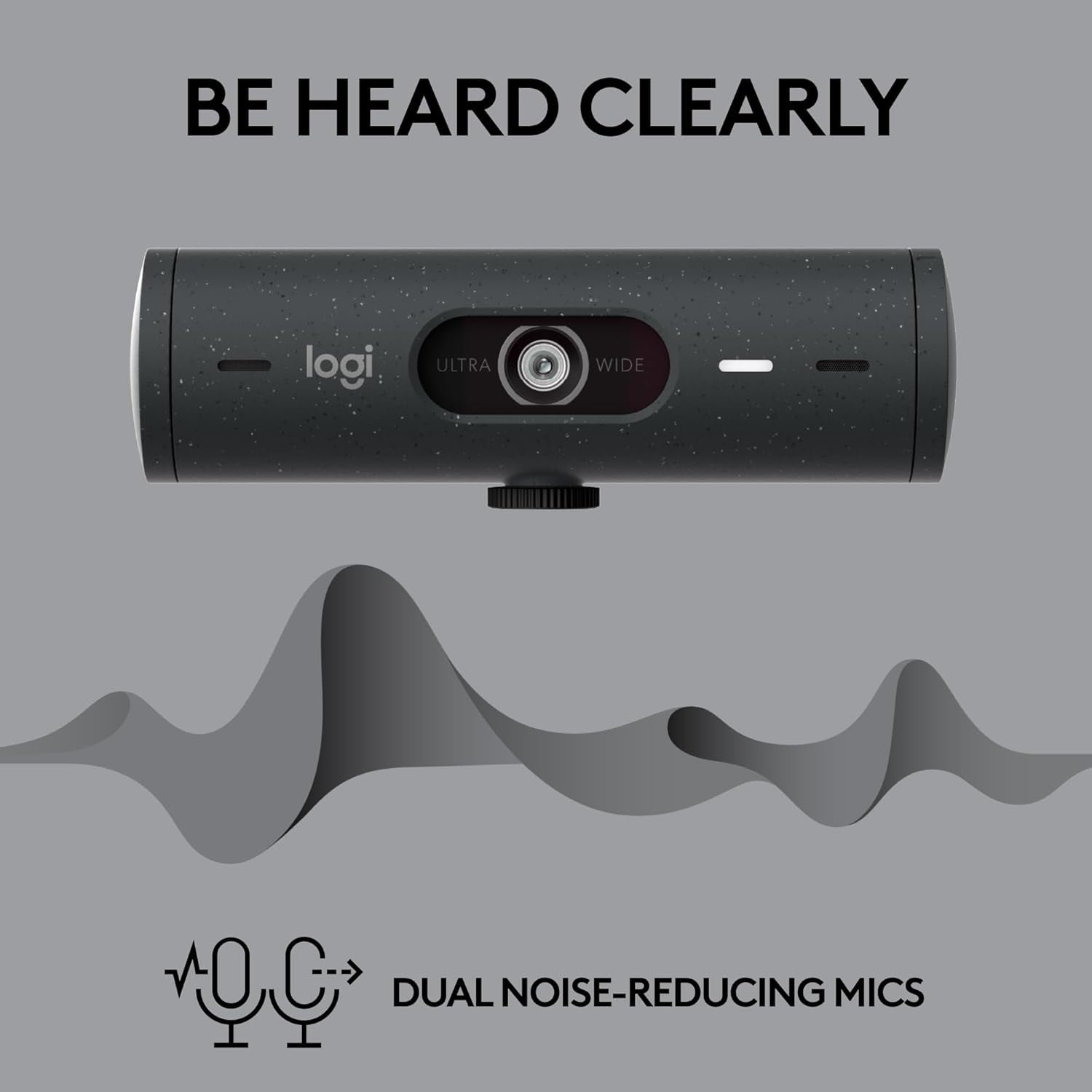 Logitech Brio 505 Full HD Webcam with Auto Light Correction, Auto-Framing, Show Mode, Dual Noise Reduction Mics, Privacy Shutter - Works with Microsoft Teams, Google Meet, Zoom, TAA Compliant