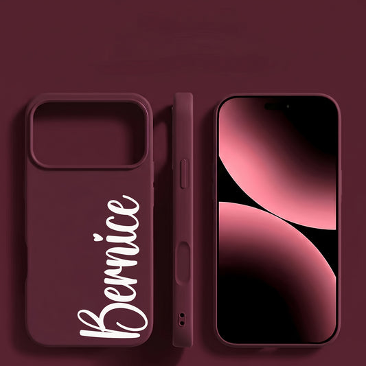 Personalized Shockproof TPU Phone Case Compatible with iPhone 15-18 Pr - ayq