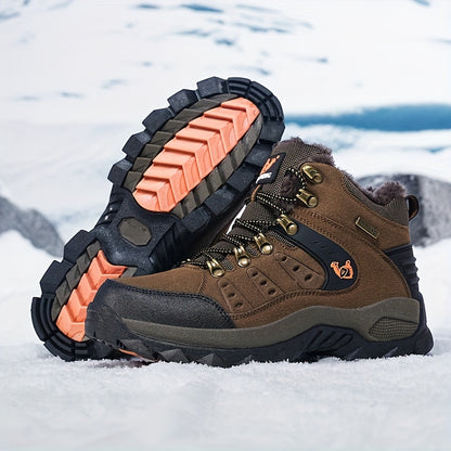 Winter Plus Velvet Warm Outdoor Hiking Shoes Men And Women Casual Sports Shoes Couples Large Size Shoes