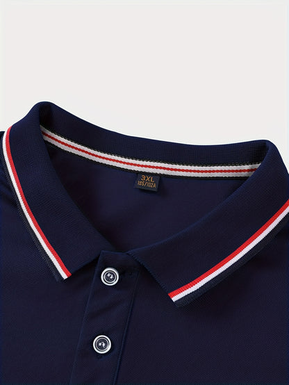 Golf Print Polo վերնաշապիկ, տղամարդու վերնաշապիկ, ամառային պատահական կարճաթև վերնաշապիկ