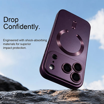 Matte Magnetic Wireless Charging Phone Case for iPhone 13-18 Pro Max