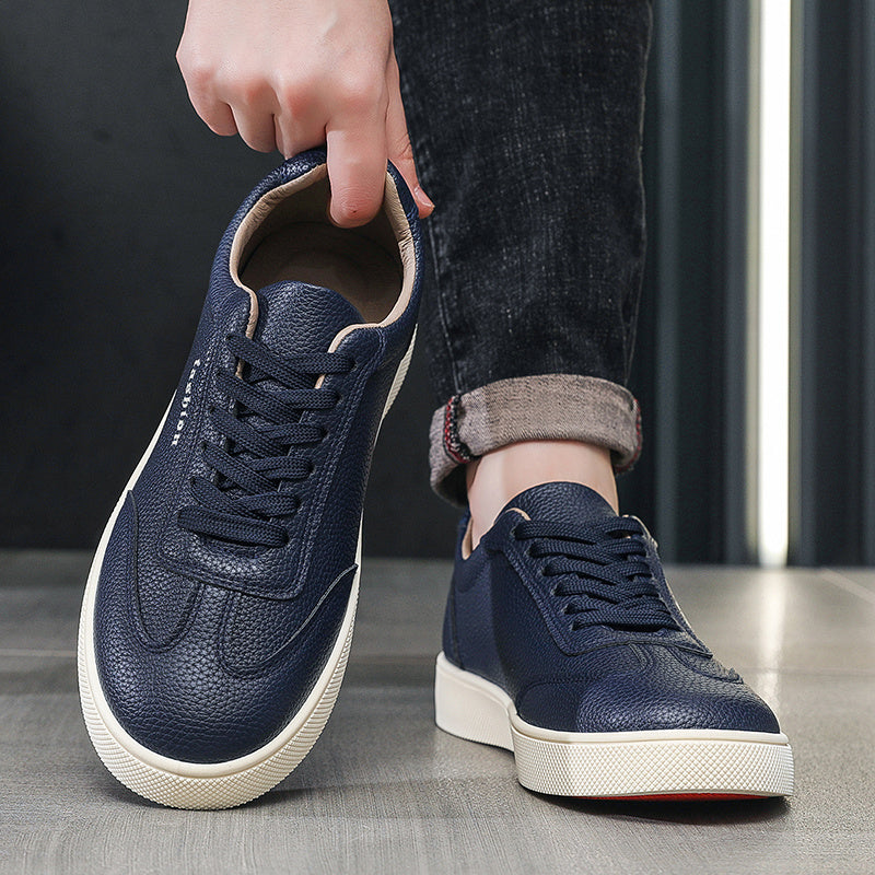 Men's Old Money Style Casual Sneakers with Rubber Sole
