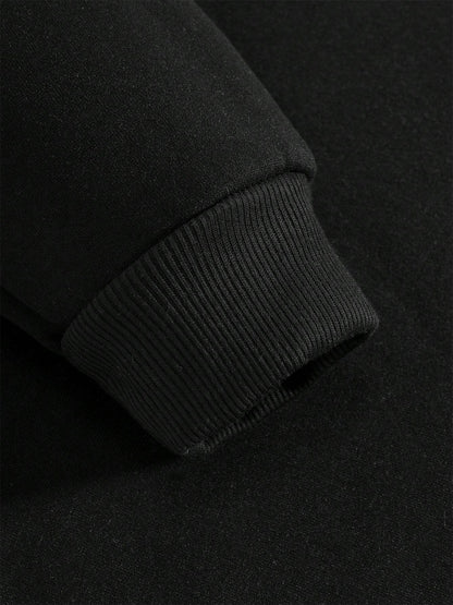 Women'S Christmas Hoodie - Thick Fleece-Lined Winter Sweatshirt with Deer & Snowflakes, Plaid Santa Hat Design, Cozy Casual Pullover for Holiday Party Outfits