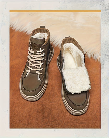 Տղամարդկանց ձմեռային կոշիկներ, հաստացված արտաքին հագուստի համար նախատեսված արշավային կոշիկներ, նորաձև բազմակողմանի աշխատանքային կոշիկներ, բրիտանական կարճ կոշիկներ