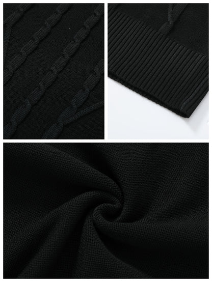 Տղամարդու միագույն, բարձր օձիքով սվիտեր, բարձր առաձգական, ոճային, հարմարավետ և տաք վերնաշապիկ, հարմար է աշնանը և ձմռանը բացօթյա հագուստի համար, հիմնական շերտի սվիտեր, գծավոր տրիկոտաժե բարձր օձիքով սվիտեր - երկար թևքով պուլովեր, առանձնահատկություններ