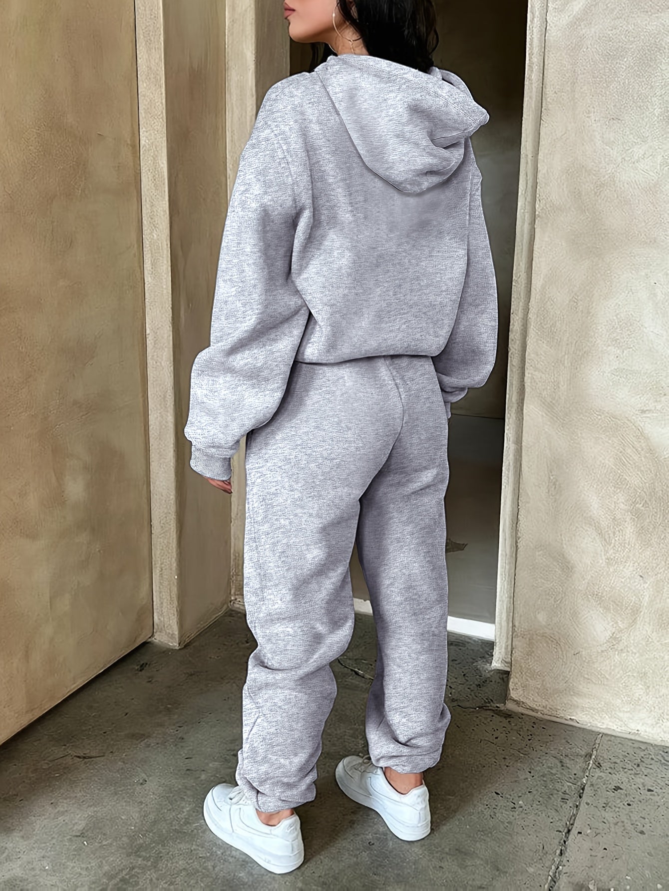 Women's Casual Summer Printed Hoodie and Joggers Set