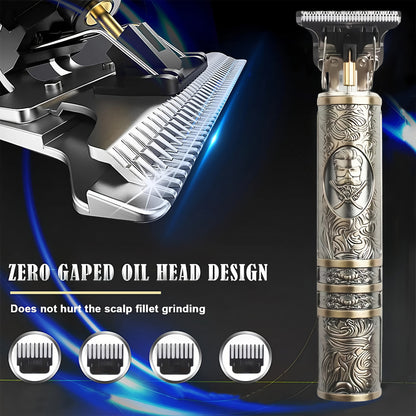 YAIAWISU Men's -Like Electric Hair Clipper & Beard Trimmer - USB- Operation, T-Shaped Blade with 4 Adjustable Speeds (Limited Combs), Self-Cleaning Design, Lithium-Free -Free Technology, All-in-One Hair Cutting