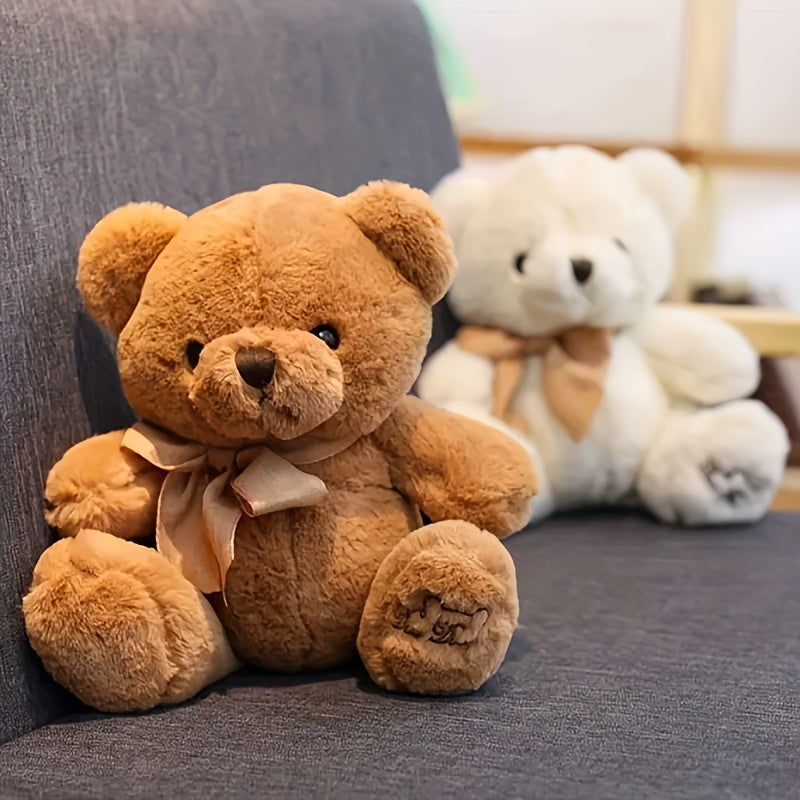 FLUFIHOOD Kawaii գրկախառնվող արջուկ՝ ռեալիստական ​​փափուկ խաղալիք կենդանի արջուկով, գրկախառնվող նվեր Սուրբ Ծննդյան, ծննդյան օրվա, տան համար և փափուկ խաղալիքներ