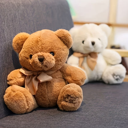 FLUFIHOOD Kawaii գրկախառնվող արջուկ՝ ռեալիստական ​​փափուկ խաղալիք կենդանի արջուկով, գրկախառնվող նվեր Սուրբ Ծննդյան, ծննդյան օրվա, տան համար և փափուկ խաղալիքներ