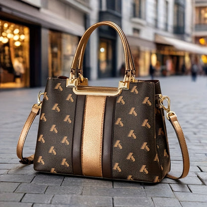 Lorna Vesta Elegant Women's Leather Tote with Removable Strap