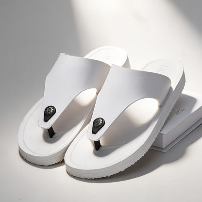 Men's Casual Non-Slip Flip-Flops with Shock-Absorbing Sole