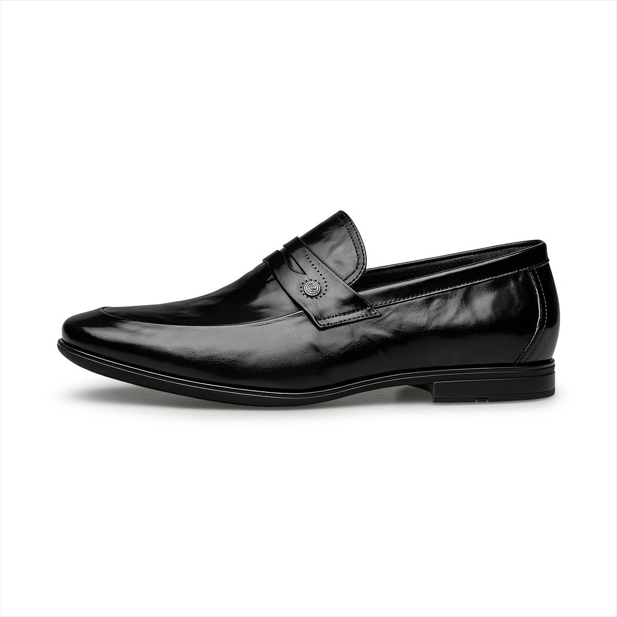 Men's Genuine Leather Slip-On Dress Shoes Casual Minimalist Style