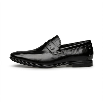 Men's Genuine Leather Slip-On Dress Shoes Casual Minimalist Style