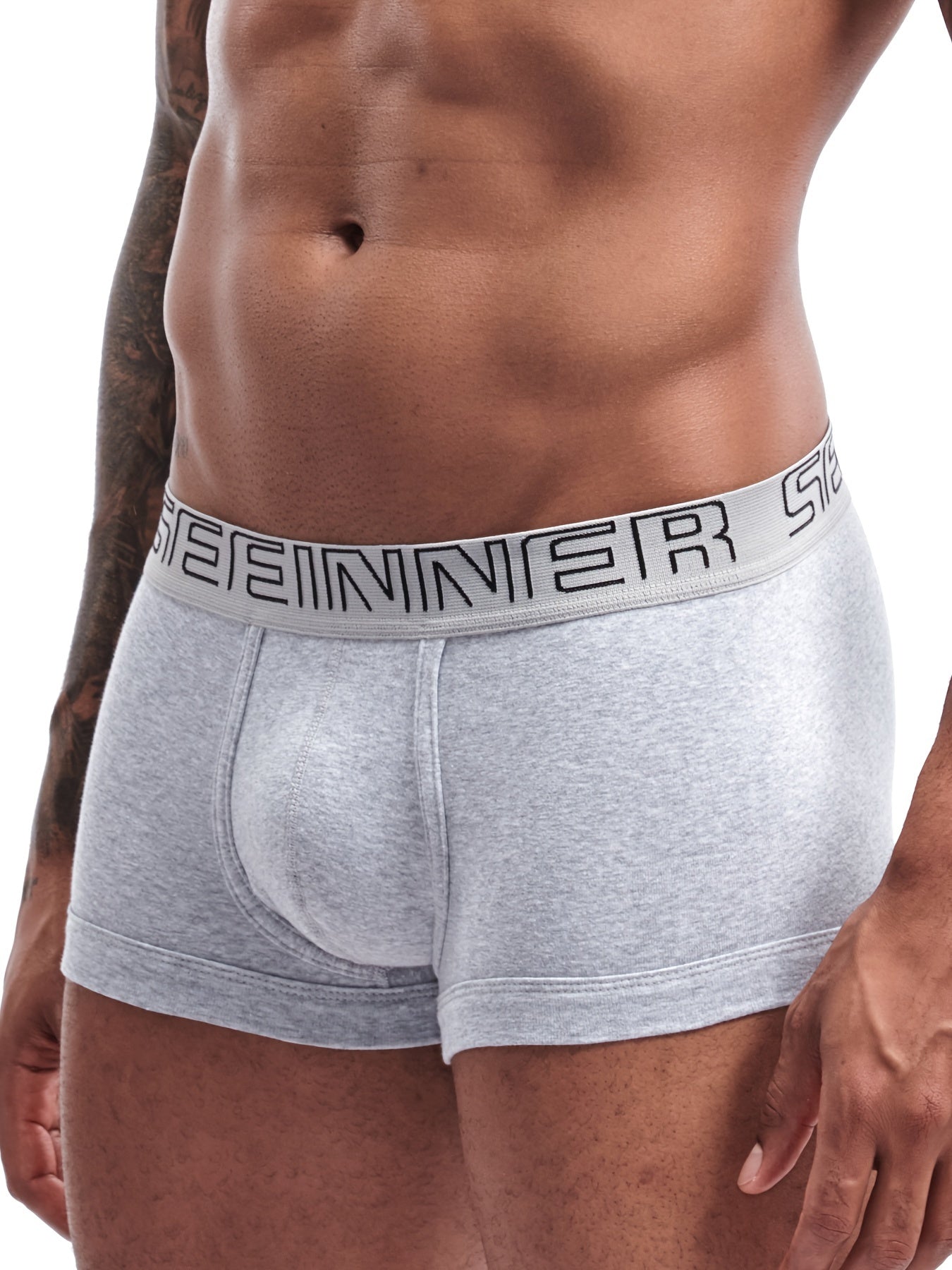 Men's Cotton Boxer Briefs 4-Pack - Breathable, Moisture-Wicking Fit