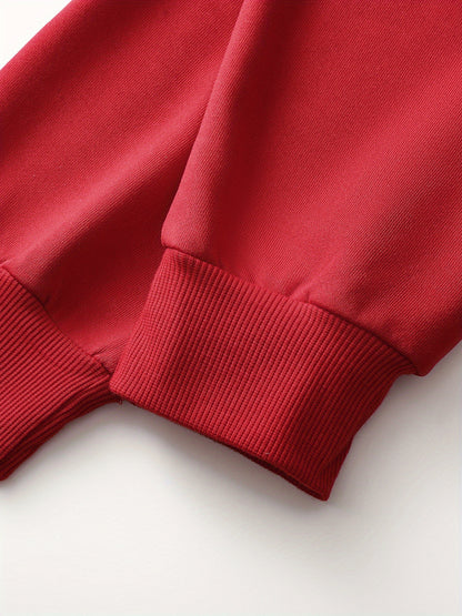 Men'S Golden Letter Print Hooded Sweatshirt - Happy New Year Lettering, Soft Knit Micro-Elastic Fabric, Loose Fit Casual Pullover Hoodie with Front Pocket, Streetwear Style, Unisex Apparel, Durable Material, Trendy Design, Ho