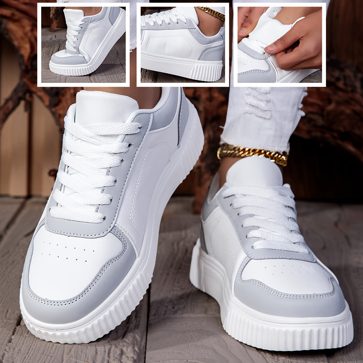 Men's Classic Casual Sneakers Lightweight EVA Sole All-Season