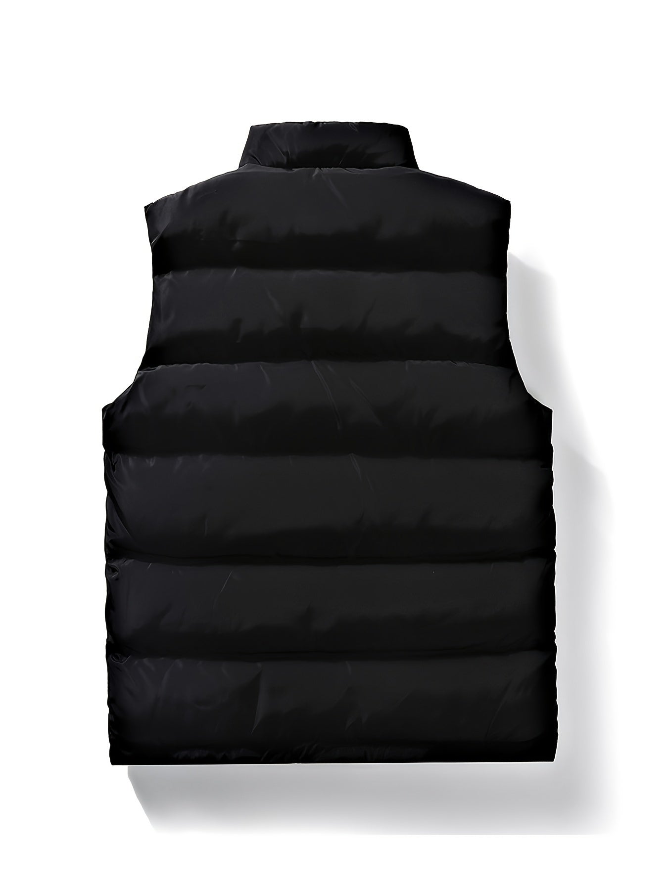 A Stylish New Men'S American-Style Vest, Featuring a Warm And Thick Black Design, Comfortable And Suitable for Winter, Lightweight And Foldable, Perfect for Skiing - ayq
