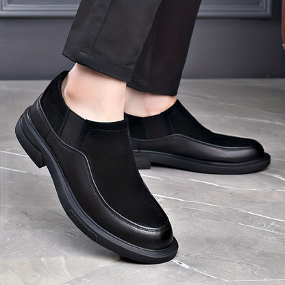 Men's Slip-On Formal Business Shoes in Microfiber Leather