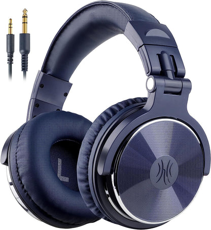 Oneodio Wired over Ear Headphones Hi-Res Studio Monitor & Mixing DJ Stereo Headsets with 50Mm Drivers and 1/4 to 3.5Mm Jack for AMP Computer Recording Podcast Keyboard Guitar Laptop - Black