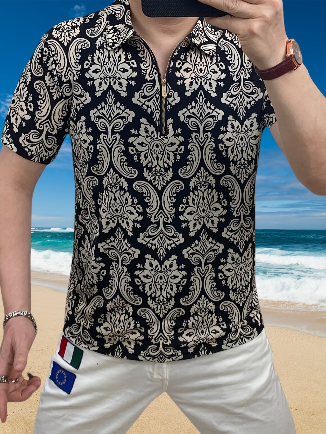 Men's Short Sleeve Shirt, Short Sleeve T-Shirt, Men's Summer Top, Men's Clothing - ayq