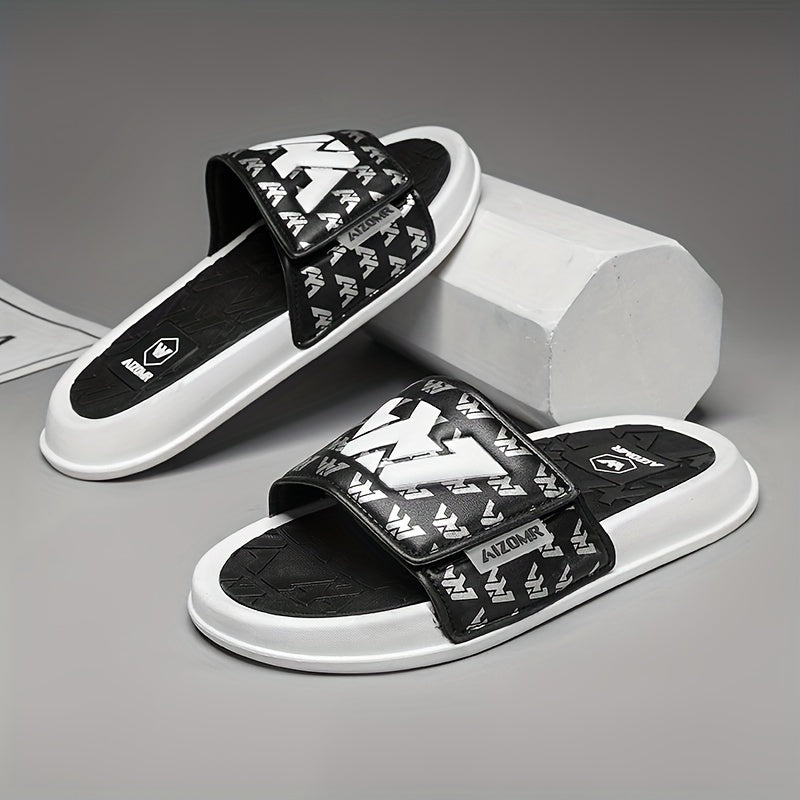 Men's Streetwear Slides with Non-Slip Sole - Casual EVA Sandals