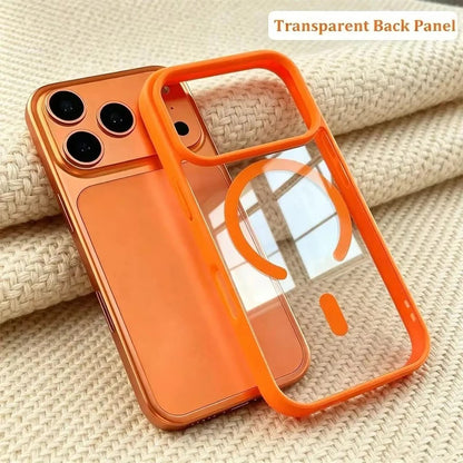 Magnetic Transparent Phone Case for iPhone 18 Pro Max with Wireless Ch