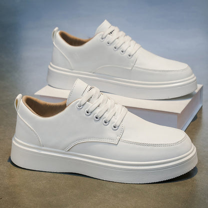 LOEIKAN 2026 New Solid Color Low-Top Versatile Elegant Business Casual Shoes, Comfortable Flat Black and White Trendy Fashion Minimalist Sneakers - ayq